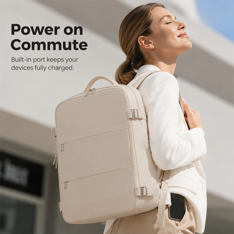 🔥 Heute -50 %! 🎒 Großer Business-Rucksack mit USB-Anschluss