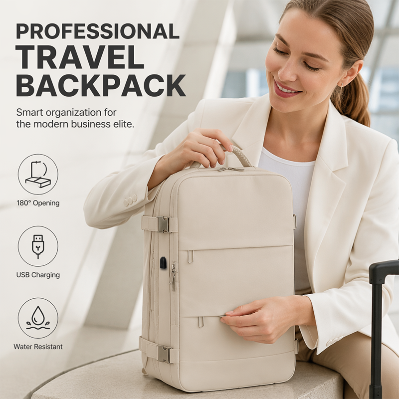 🔥 Heute -50 %! 🎒 Großer Business-Rucksack mit USB-Anschluss