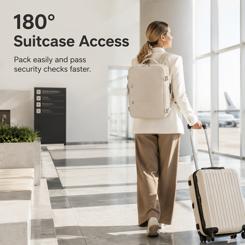 🔥 Heute -50 %! 🎒 Großer Business-Rucksack mit USB-Anschluss