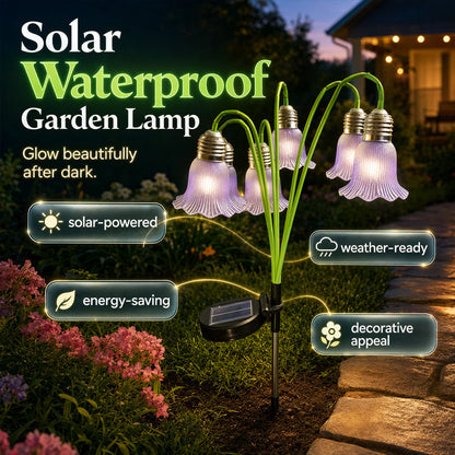 💐 50% RABATT! ☀️ Solar-Blumenlichter für den Garten – Wasserdicht, warmes Licht & einfache Montage – Perfekte Dekoration für Beete, Wege & Terrasse 🌿