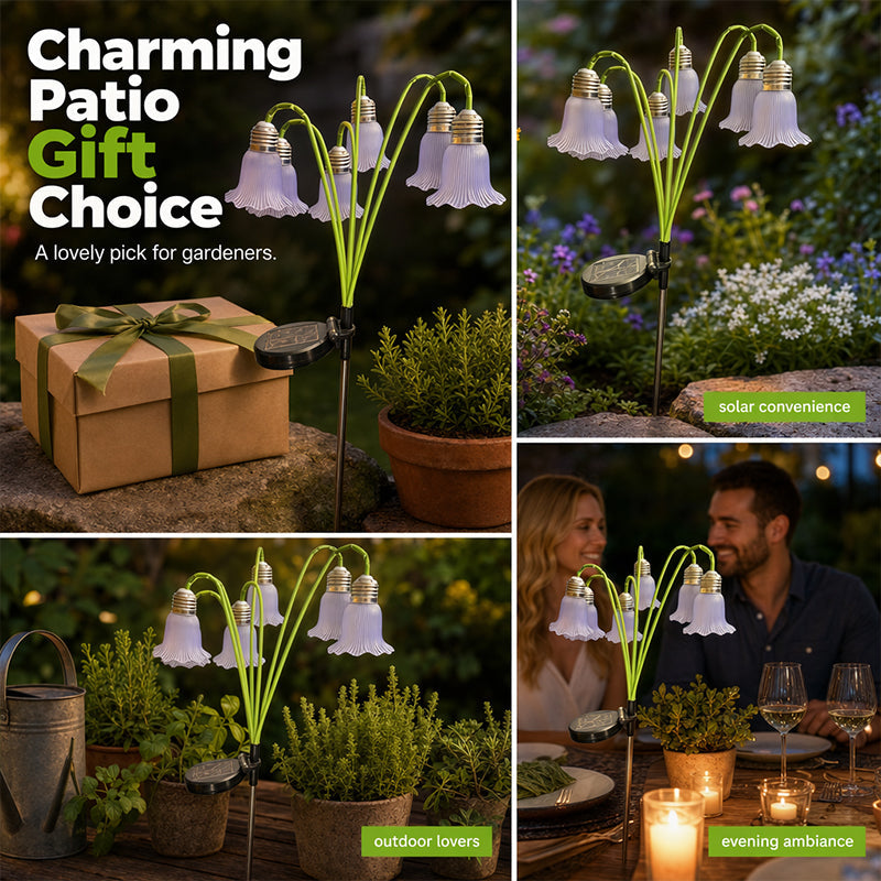 💐 50% RABATT! ☀️ Solar-Blumenlichter für den Garten – Wasserdicht, warmes Licht & einfache Montage – Perfekte Dekoration für Beete, Wege & Terrasse 🌿