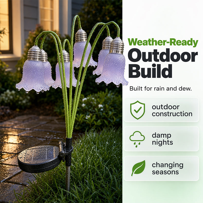 💐 50% RABATT! ☀️ Solar-Blumenlichter für den Garten – Wasserdicht, warmes Licht & einfache Montage – Perfekte Dekoration für Beete, Wege & Terrasse 🌿