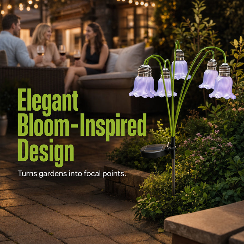 💐 50% RABATT! ☀️ Solar-Blumenlichter für den Garten – Wasserdicht, warmes Licht & einfache Montage – Perfekte Dekoration für Beete, Wege & Terrasse 🌿