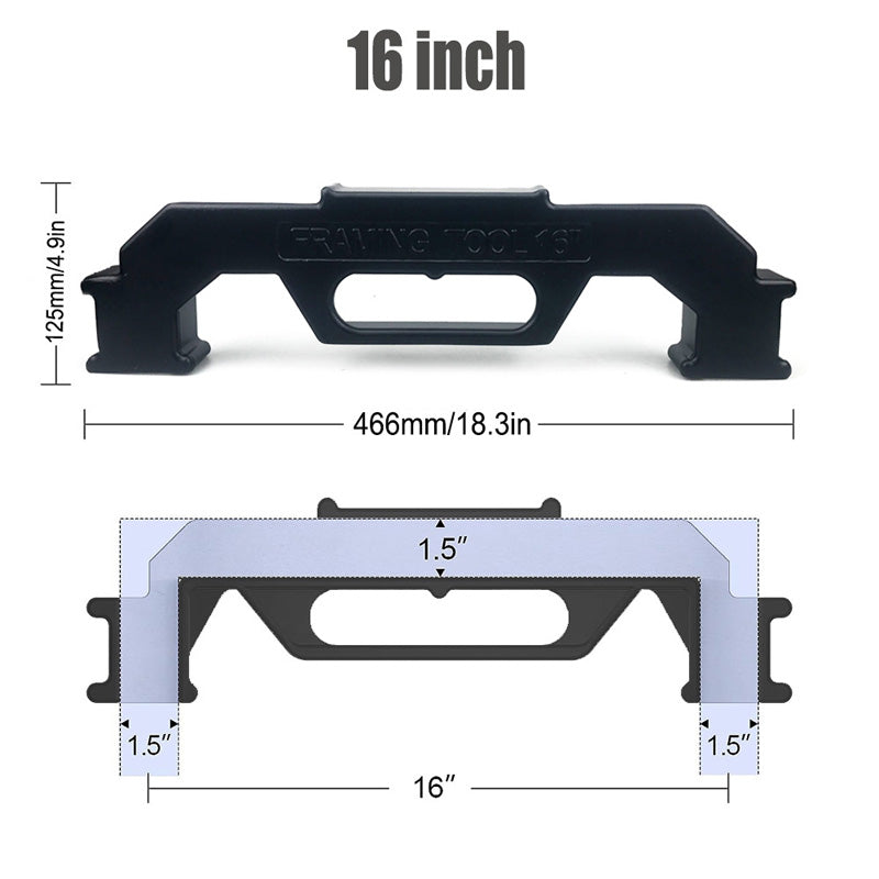 🔧 50% RABATT! 📏 Rahmenlehre aus Aluminiumlegierung – Robust, präzise & einfach zu handhaben – Ideal für Stud-Layout, Trockenbau & Montagearbeiten 🛠️