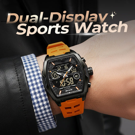 ⌚ 50% RABATT!✨ Herren Dual-Display Sportuhr mit Leuchtzifferblatt 🏃