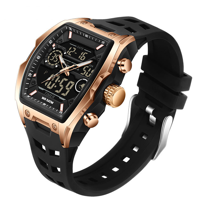 ⌚ 50% RABATT!✨ Herren Dual-Display Sportuhr mit Leuchtzifferblatt 🏃