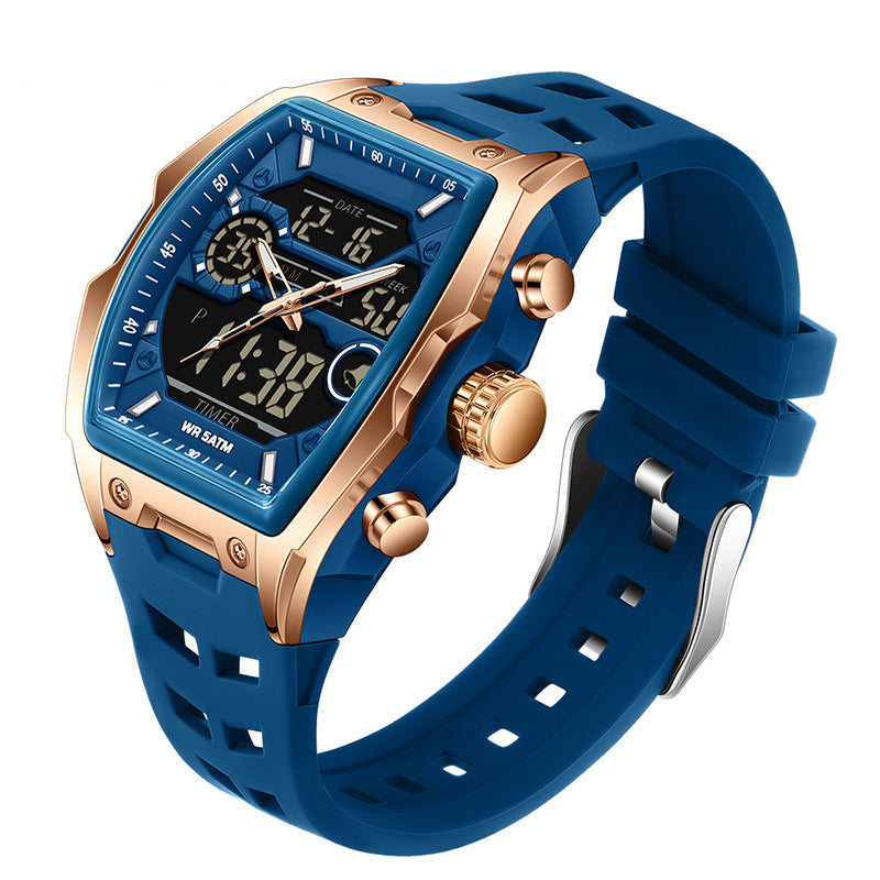 ⌚ 50% RABATT!✨ Herren Dual-Display Sportuhr mit Leuchtzifferblatt 🏃