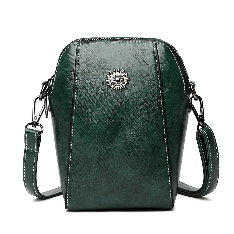👜✨Damen Umhängetasche aus PU‑Leder｜Kleine Handy‑Umhängetasche für Alltag & Ausflüge