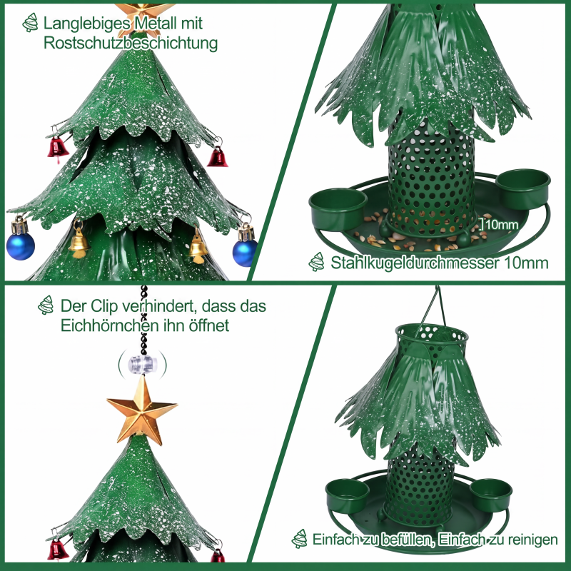 Weihnachtlicher Baum-Vogelfutterspender