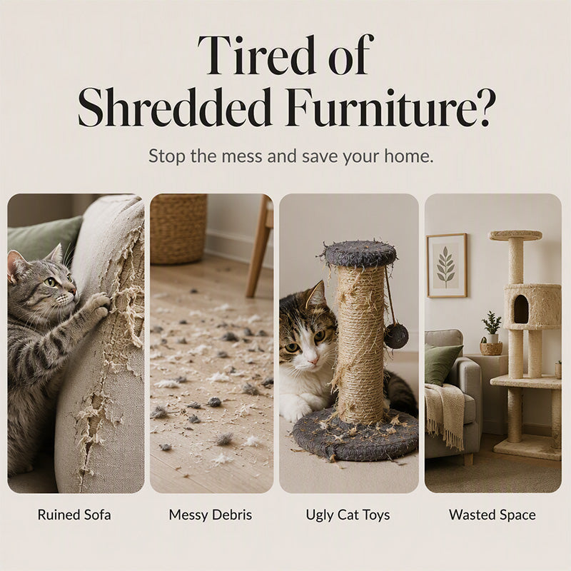 🐱 50% RABATT! 🎨 Wandmontiertes Sisal-Kratzboard – Dekorativ, robust & kratzfest – Perfekt für katzenfreundliche Wohnungen & Möbelschutz 🌿