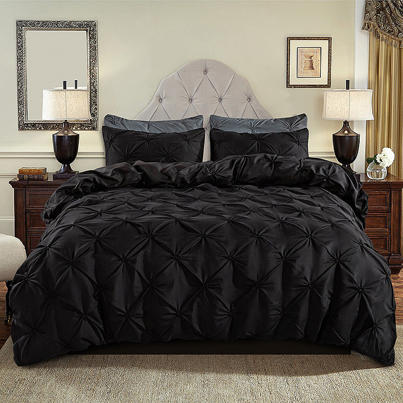 🛏️ 50% RABATT! ✨ 3-teiliges Pintuck-Bettbezug & Kissenbezüge Set – Weiche Baumwolle, Faltenfreies Design & Perfekt Für Ein Elegantes Schlafzimmer 🛌