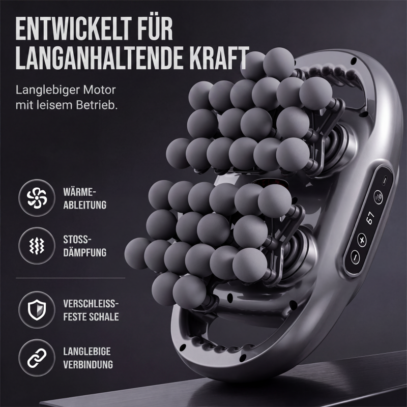 ✨50% Rabatt✨💆‍♀️🔥Faszien-Massagepistole mit mehreren Aufsätzen für die Tiefengewebsmassage
