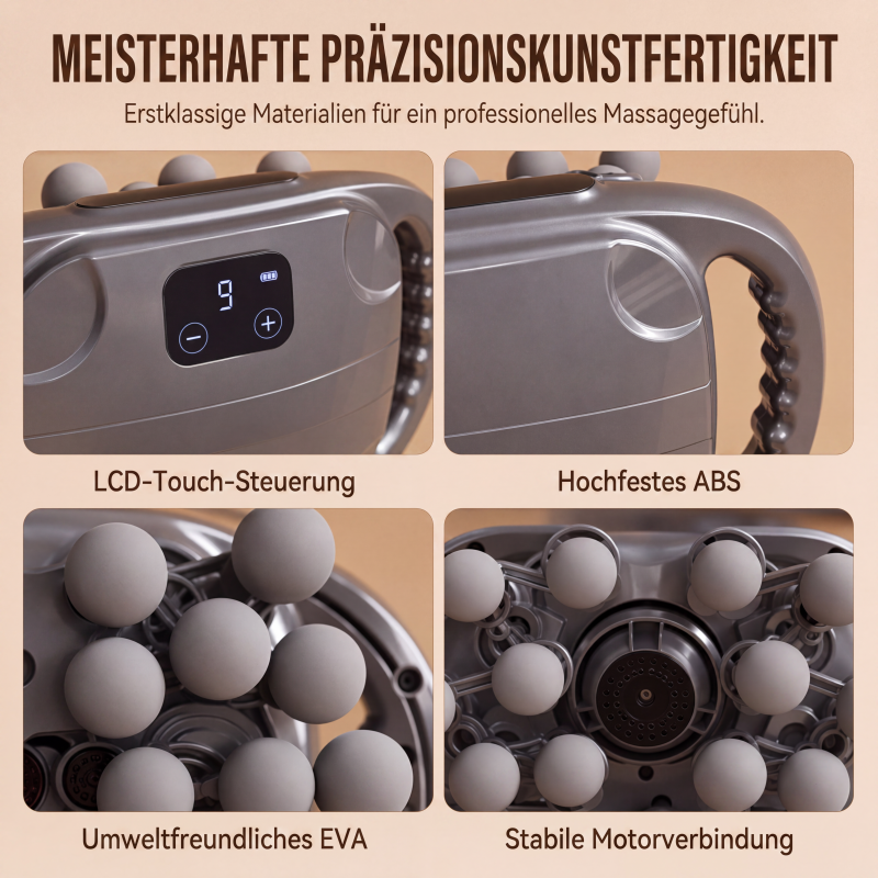 ✨50% Rabatt✨💆‍♀️🔥Faszien-Massagepistole mit mehreren Aufsätzen für die Tiefengewebsmassage