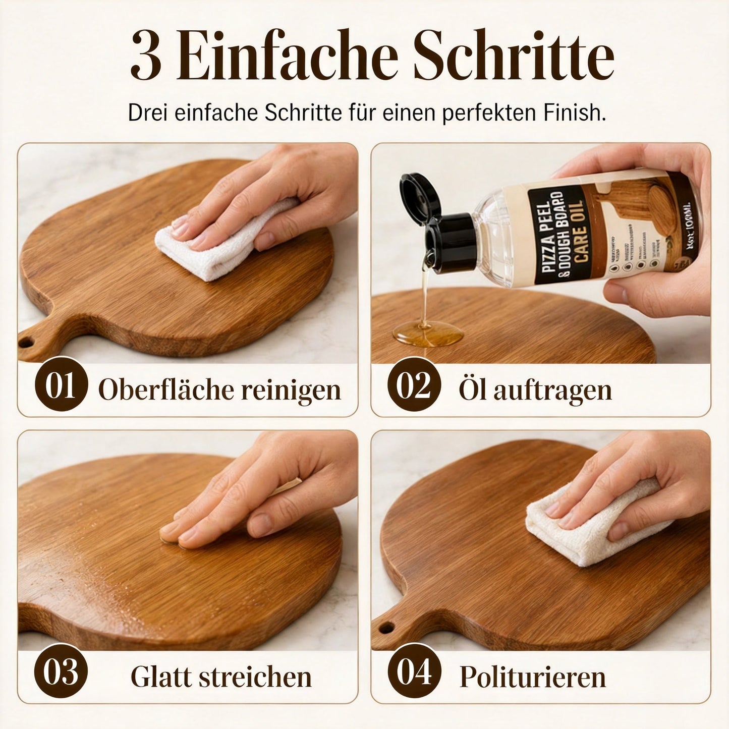 📢📢JETZT 50 % RABATT!! ⏰🪑Holzpflegeöl für Schneidebretter & Co. – verhindert Austrocknen, Risse & Verfärbungen – lebensmittelecht