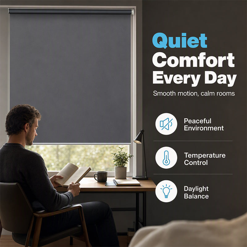 🪟 50% RABATT! 🔋 Elektrisches Verdunkelungsrollo mit Akku – Wiederaufladbar, höhenverstellbar & einfach zu montieren – Ideal für Büro, Balkon & Zuhause 🌙