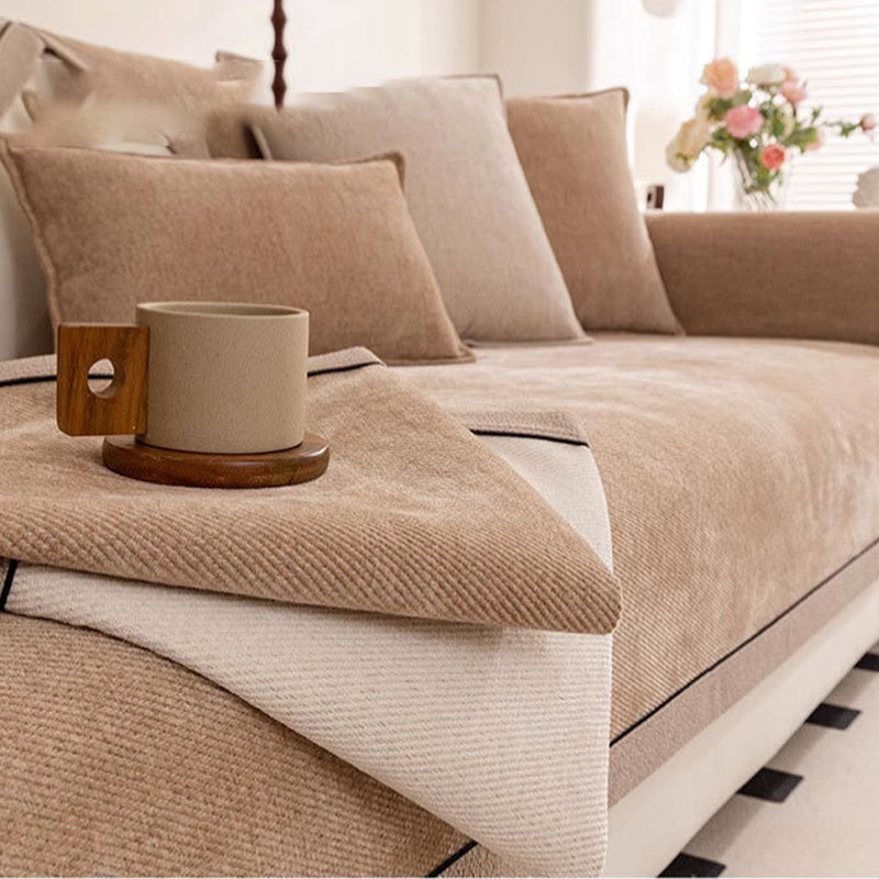 🛋️ 50% RABATT!☁️ Rutschfeste Chenille‑Sofaabdeckung, weiches Material, schützt das Sofa vor Schmutz und Abnutzung🧶