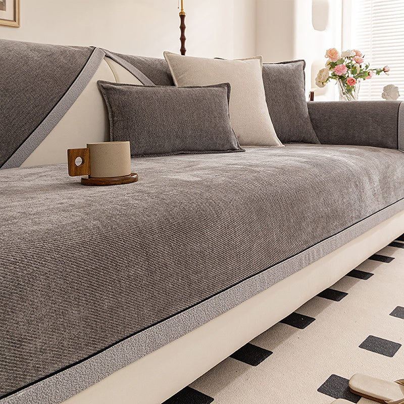 🛋️ 50% RABATT!☁️ Rutschfeste Chenille‑Sofaabdeckung, weiches Material, schützt das Sofa vor Schmutz und Abnutzung🧶