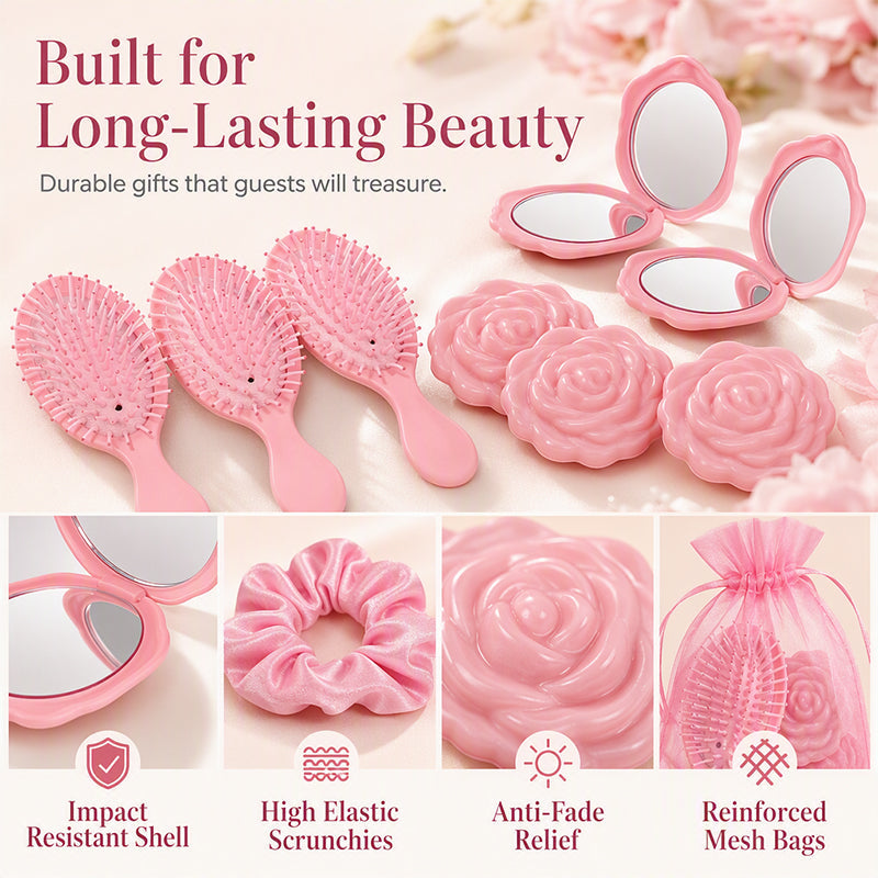 32-teiliges Rosa Prinzessinnen-Partyzubehör-Set