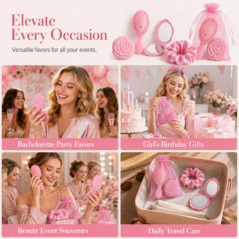 32-teiliges Rosa Prinzessinnen-Partyzubehör-Set