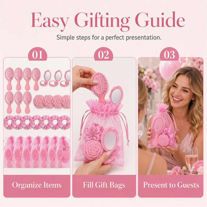 32-teiliges Rosa Prinzessinnen-Partyzubehör-Set