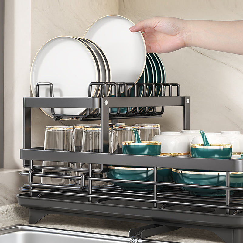 🍽️ 50% RABATT! 🧺 Zweistöckiger Geschirrständer für die Küche – Platzsparend, robust & leicht zu reinigen – Ideal für mehr Ordnung auf der Arbeitsfläche ✨