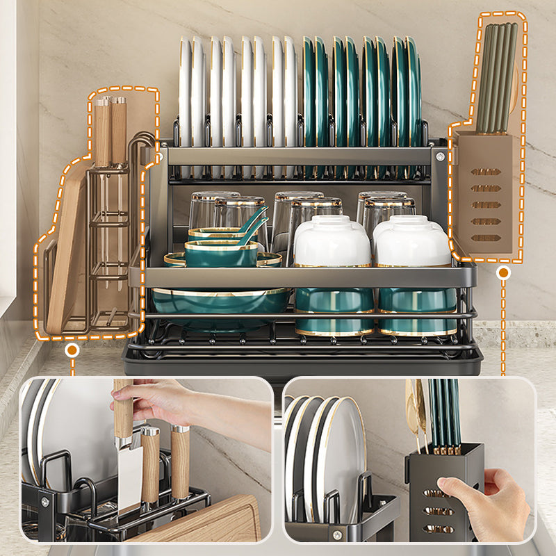 🍽️ 50% RABATT! 🧺 Zweistöckiger Geschirrständer für die Küche – Platzsparend, robust & leicht zu reinigen – Ideal für mehr Ordnung auf der Arbeitsfläche ✨