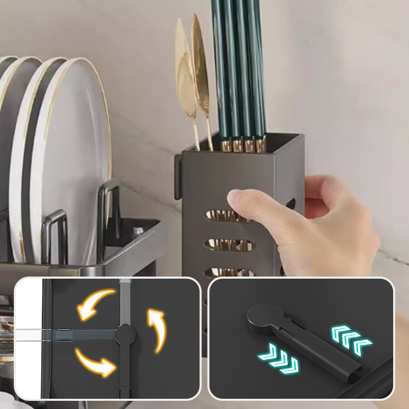 🍽️ 50% RABATT! 🧺 Zweistöckiger Geschirrständer für die Küche – Platzsparend, robust & leicht zu reinigen – Ideal für mehr Ordnung auf der Arbeitsfläche ✨