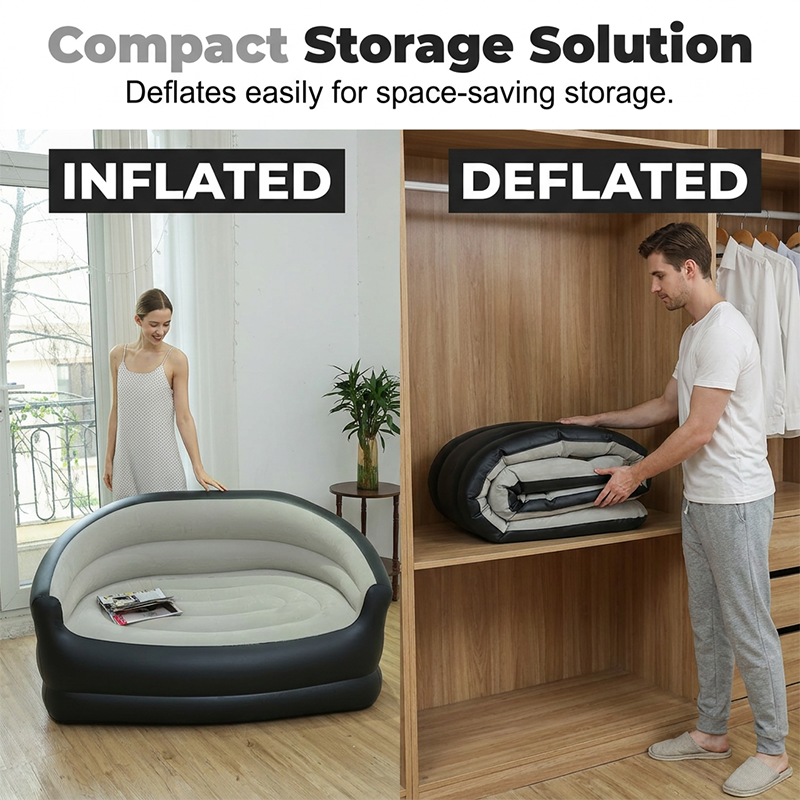 🛋️ 50% RABATT! 🏕️ Tragbares aufblasbares Doppelsofa – Schnell aufblasbar, kompakt & robust – Ideal für Camping, Strand & entspannte Stunden im Garten 🌊