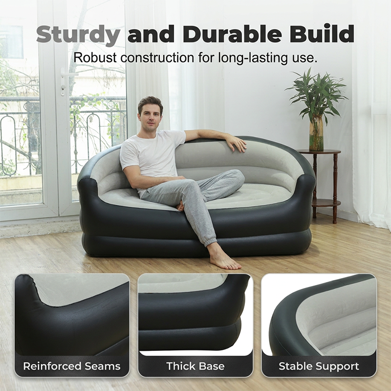 🛋️ 50% RABATT! 🏕️ Tragbares aufblasbares Doppelsofa – Schnell aufblasbar, kompakt & robust – Ideal für Camping, Strand & entspannte Stunden im Garten 🌊