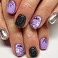✨ JETZT 50 % RABATT! !✨Halloween Aufklebe-Nagelset🎃, einfache Anwendung, viele gruselige Muster, perfekt für Halloween-Feste👻