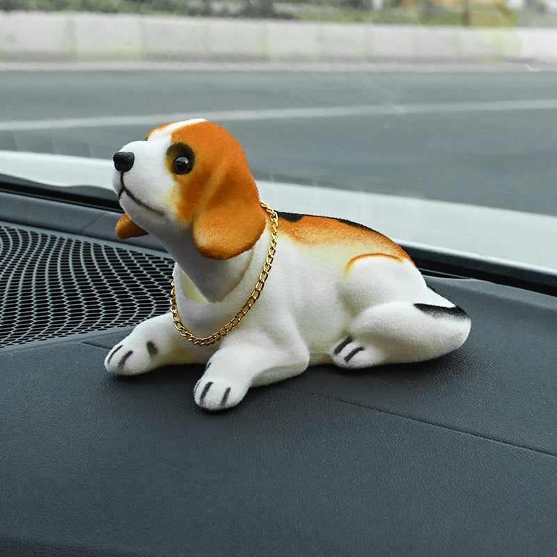 🐶 50 % RABATT!🚗 Sorgt für nette Auto‑Atmosphäre – Süßer Hund Wackelkopf‑Dekor, niedliches Design, standsicher