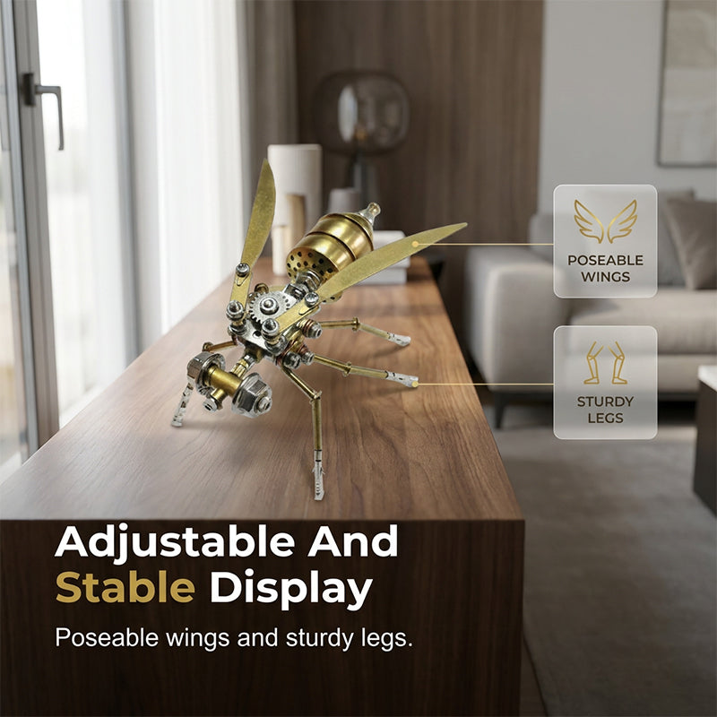 🐝 50% RABATT! ⚙️ 3D Metall-Bienen-Puzzle-Bausatz zum Zusammenbauen, detailreich, fördert Konzentration, tolles Bastelgeschenk für Erwachsene und Kinder✨