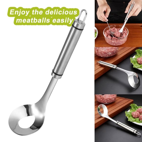 🥳💞 Über 80.000 Stück verkauft!🍡Abtropflöffel für Fleischbällchen | Sauberes Servieren ohne Kleckern, auch für Eis & Melone 🍨🍉