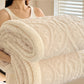 🌸🛋️50% Rabatt✨Kuschelige Teddy-Decke mit Blumenmuster – Weiche und warme Wohndecke für Sofa und Bett