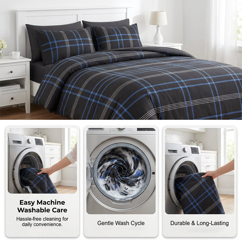 🛏️✨ Modernes geometrisches Bettwäsche-Set – weiches Polyester, vielseitige Größen & pflegeleicht, jetzt −50%