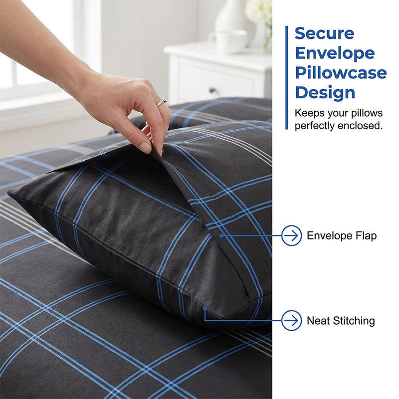 🛏️✨ Modernes geometrisches Bettwäsche-Set – weiches Polyester, vielseitige Größen & pflegeleicht, jetzt −50%