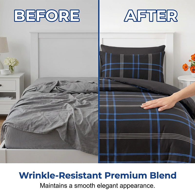🛏️✨ Modernes geometrisches Bettwäsche-Set – weiches Polyester, vielseitige Größen & pflegeleicht, jetzt −50%