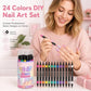 ✨ JETZT 50 % RABATT! !✨💅 24-farbige Nagelkunststifte mit zwei Spitzen – Einfache DIY-Nageldesigns2