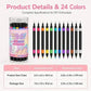 ✨ JETZT 50 % RABATT! !✨💅 24-farbige Nagelkunststifte mit zwei Spitzen – Einfache DIY-Nageldesigns2