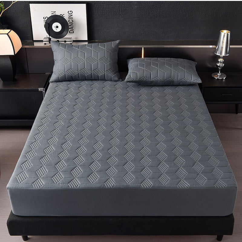 🛏️ 50% RABATT!💧 Wasserdichter Matratzenschoner als Spannbettlaken – Waschbarer Matratzenschutz in Uni-Farben