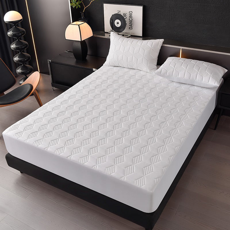 🛏️ 50% RABATT!💧 Wasserdichter Matratzenschoner als Spannbettlaken – Waschbarer Matratzenschutz in Uni-Farben