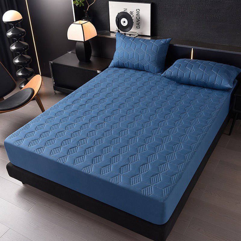 🛏️ 50% RABATT!💧 Wasserdichter Matratzenschoner als Spannbettlaken – Waschbarer Matratzenschutz in Uni-Farben