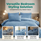 🛏️ Unifarbenes 4-teiliges Bettwäsche-Set aus 100 % Baumwolle  – unifarben, weich & atmungsaktiv