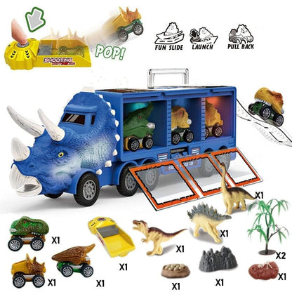 🦖⏰ VORÜBERGEHEND 50 % RABATT – Dinosaurier-Musical-Transporter | Dinosaurier transportieren, spielen und Musik entdecken