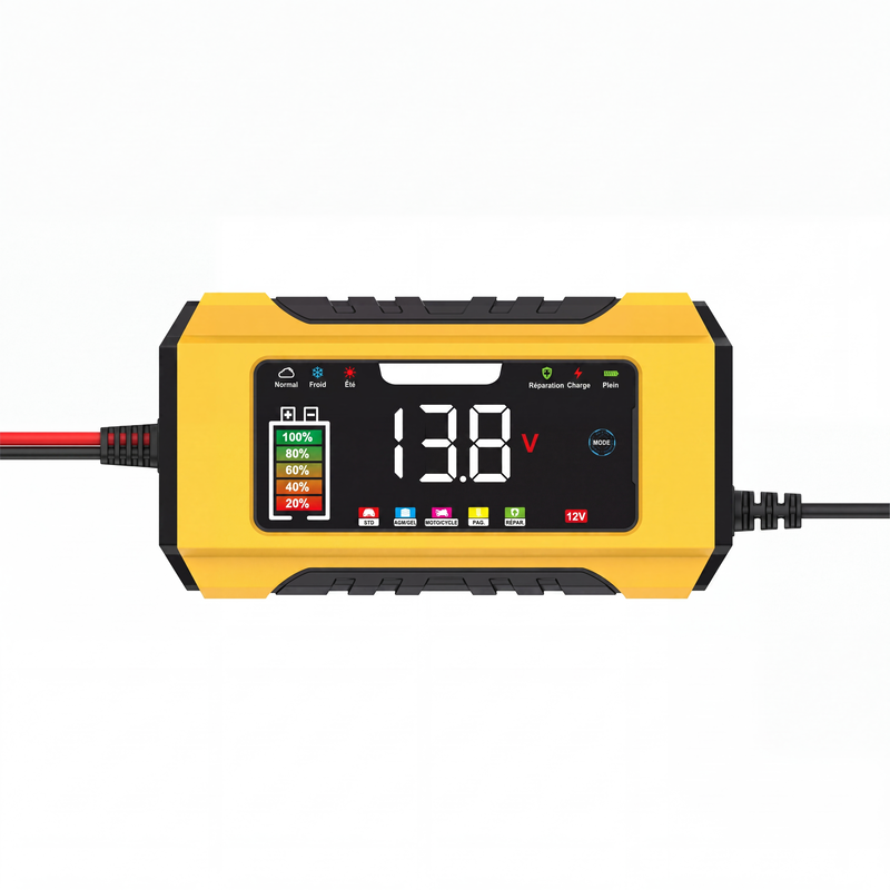 🔋 FLASH-AKTION: 50% RABATT! ⚡ Intelligentes KFZ-Batterieladegerät 12V 6A – 9 Stufen & Impulsreparatur – LCD-Farbdisplay für Blei-Säure-Batterien 🚗