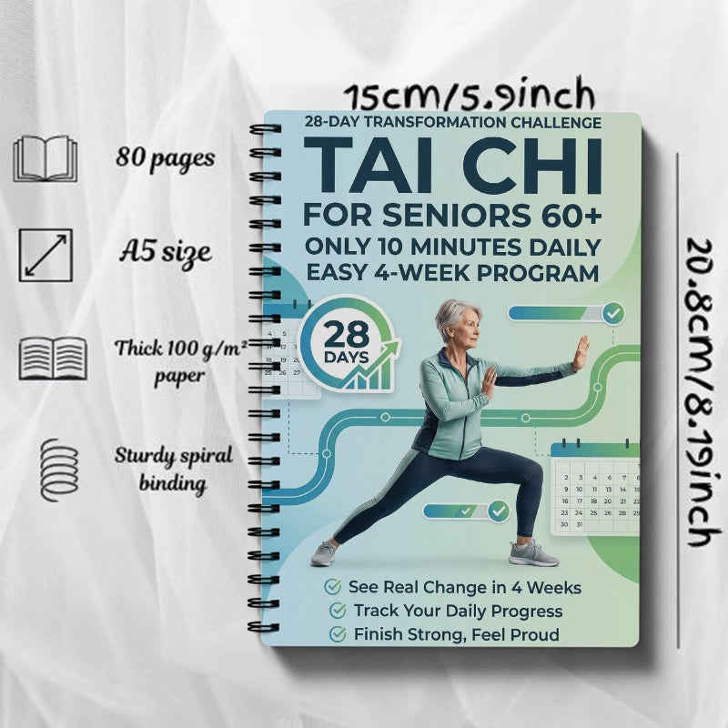 ⏳Zeitlich begrenzt 50% Rabatt⏰Wellness-Highlight | 28-Tage Tai-Chi-Buch🧘☯️