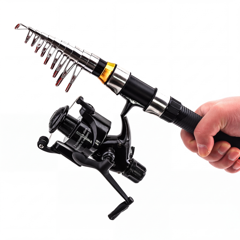🎣50 % RABATT⏰ Komplettes Reise-Angelset, mit Tragetasche, ideal für unterwegs