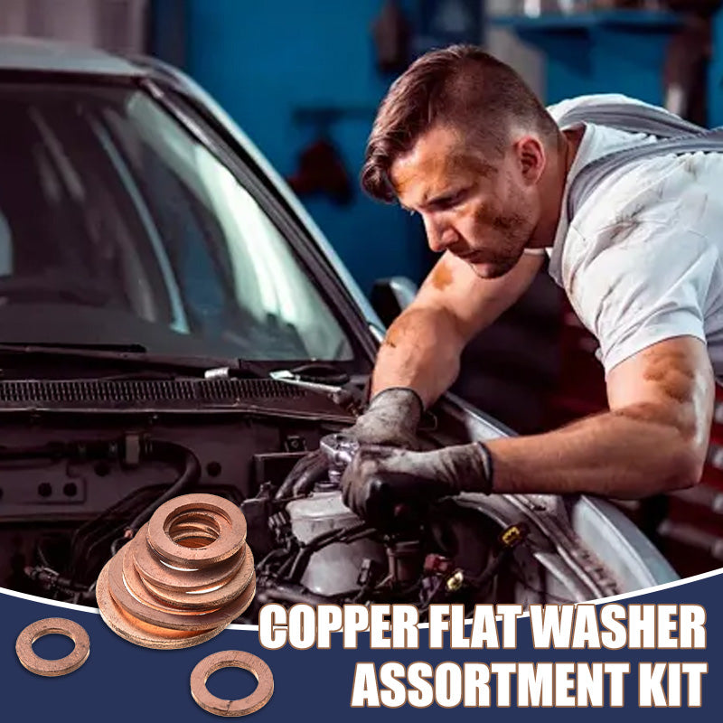 🔧 50% RABATT! ⚙️ Kupfer‑Unterlegscheiben – 100/200‑tlg., vielseitig & korrosionsbeständig ✨