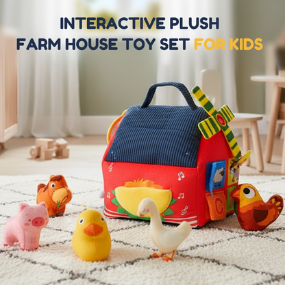 🎁 2026 Neuheiten 50% RABATT 💥 Interaktives Plüsch-Bauernhof-Spielset für Kinder – 6 Erkundungszonen, niedliche Tierpuppen & tragbares Design – Lernen, Spielen & Wachsen ✨