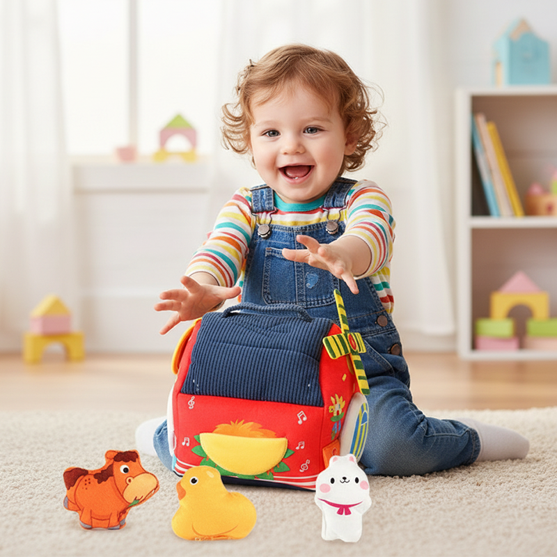 🎁 2026 Neuheiten 50% RABATT 💥 Interaktives Plüsch-Bauernhof-Spielset für Kinder – 6 Erkundungszonen, niedliche Tierpuppen & tragbares Design – Lernen, Spielen & Wachsen ✨